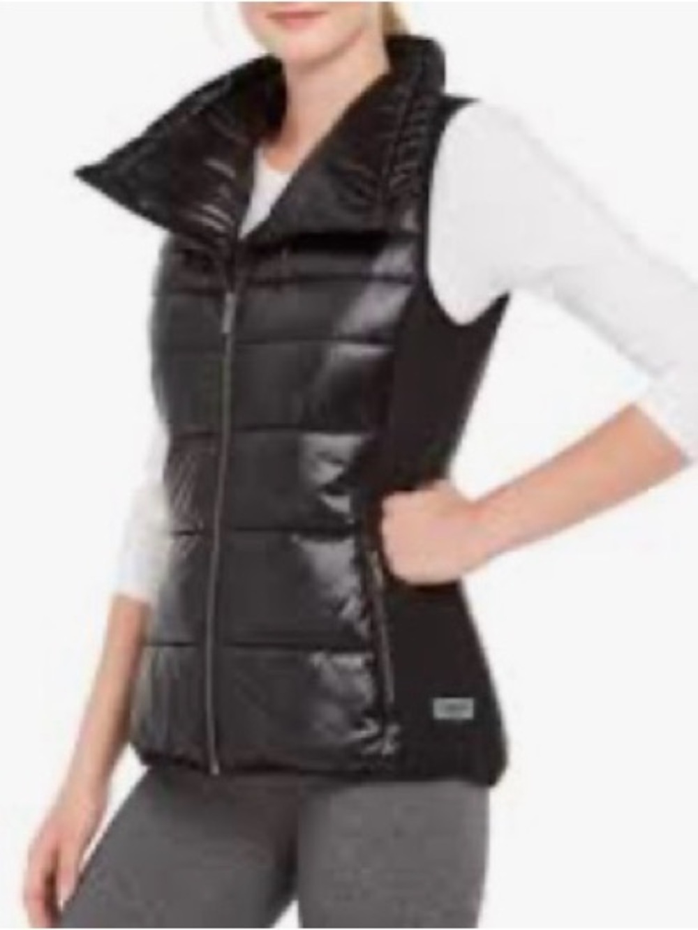 Calvin Klein Puffer Vest Performance Funnel-Neck Women's Size Medium NWT